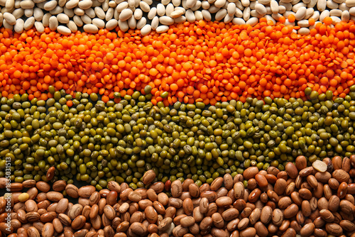 Assorted dry legumes backgr...