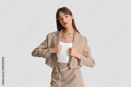 Pretty young woman in styli...