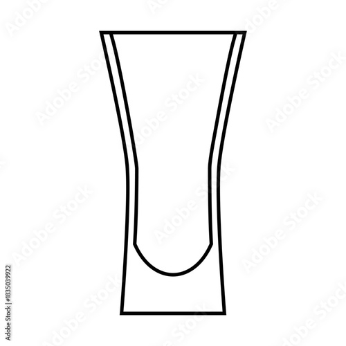 Shot glasses icon vector. whiskey glass Illustration sign. Bar Illustration symbol. alcohol logo.