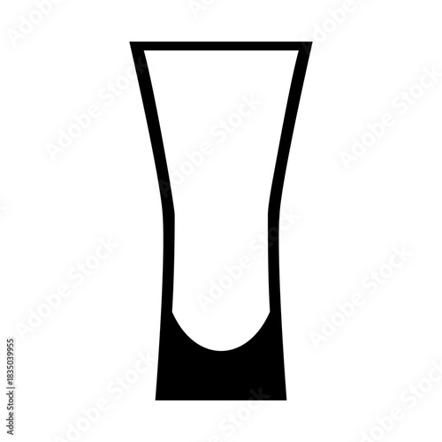 Shot glasses icon vector. whiskey glass Illustration sign. Bar Illustration symbol. alcohol logo.