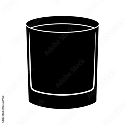 Shot glasses icon vector. whiskey glass Illustration sign. Bar Illustration symbol. alcohol logo.