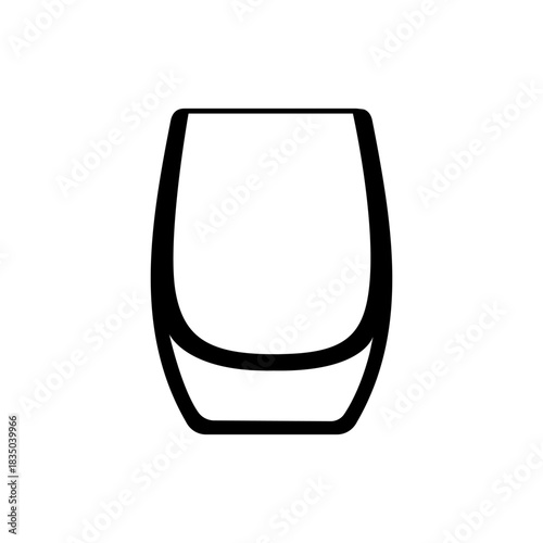 Shot glasses icon vector. whiskey glass Illustration sign. Bar Illustration symbol. alcohol logo.