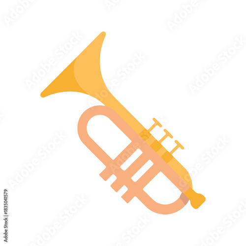 Trumpet, music, instrument icon