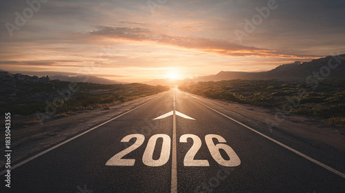 Open highway representing the start of 2026 ahead AI generative