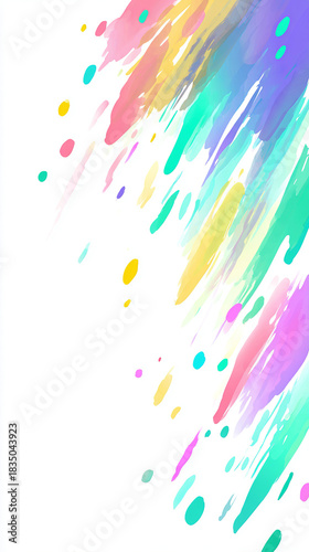 Vibrant commercial tones blended with pastel hues AI generative