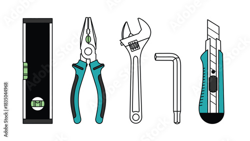 Collection of assorted hand tools for home repair and DIY projects