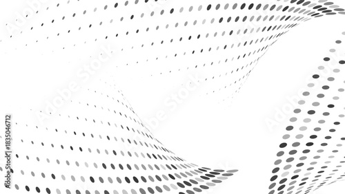 Abstract modern grunge background with halftone gradient and faded grit noise texture, black and white sand wallpaper, vector EPS 10