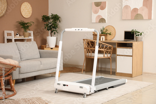 Treadmill, sofa and workpla...