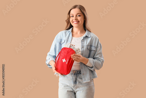 Beautiful young woman with ...