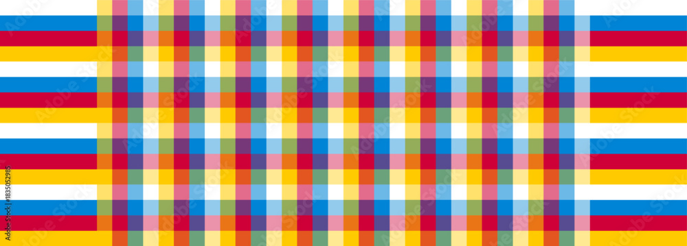 Fototapeta premium Pattern of loincloth.textile pattern background.Thai loincloth pattern vector illustration.