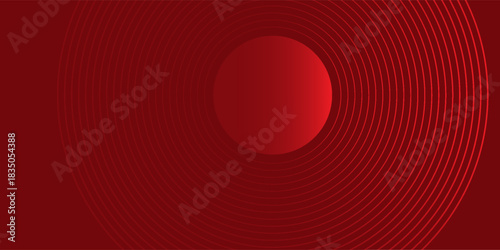 Red abstract circle background with dynamic shapes composition modern light good nice