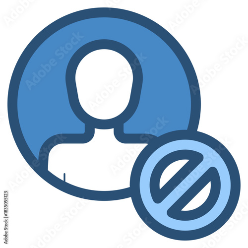 user account blocked icon