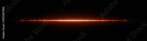 Sharp glowing horizontal line with a vivid flare center. Perfect for tech design, overlays, digital compositions, and motion graphics.