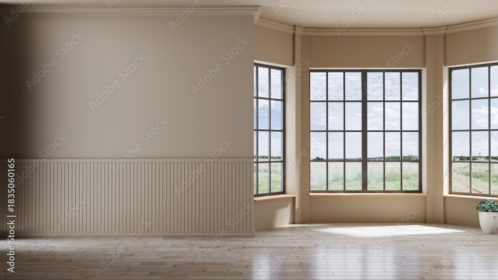 Fototapeta premium empty room with window