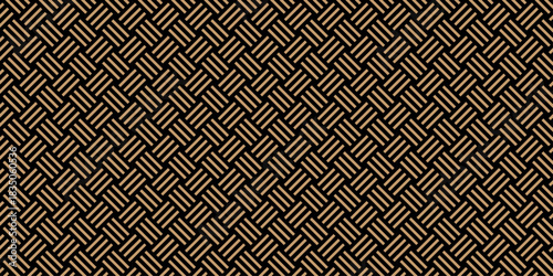 abstract geometric seamless black pattern vector grid square tile fabric pattern decoration repeating texture background.	
