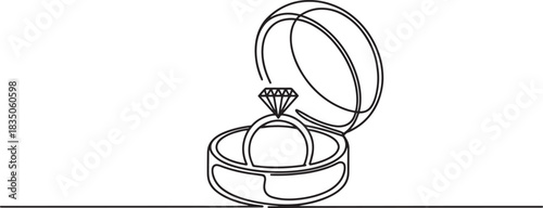 silver ring on white background