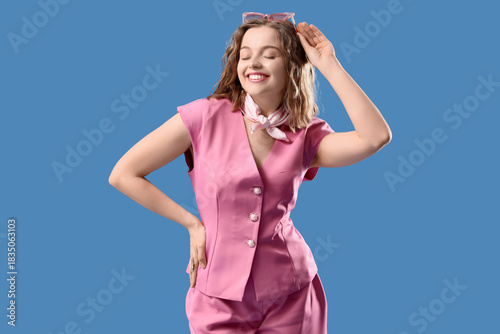 Fashionable young woman in ...