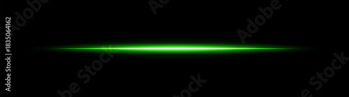 Color glowing horizontal flare with fine light pulses and reflection. Suitable for overlays, highlights, and modern digital effects.