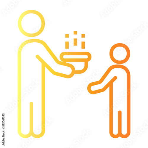 volunteer Line Gradient Icon