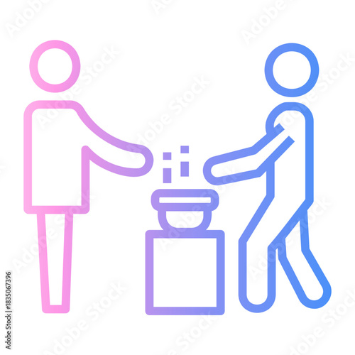 volunteer Line Gradient Icon