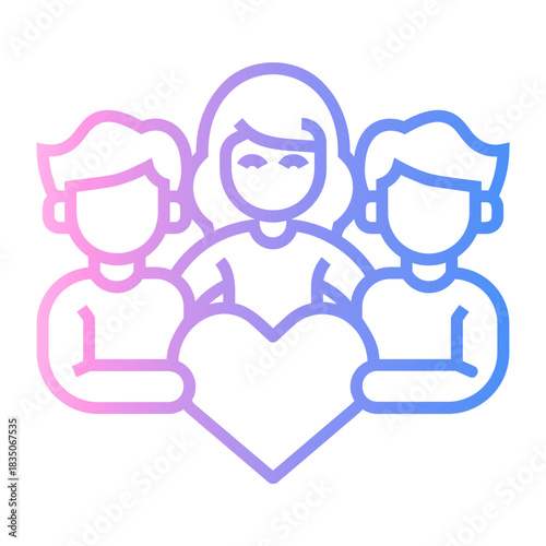 volunteer Line Gradient Icon