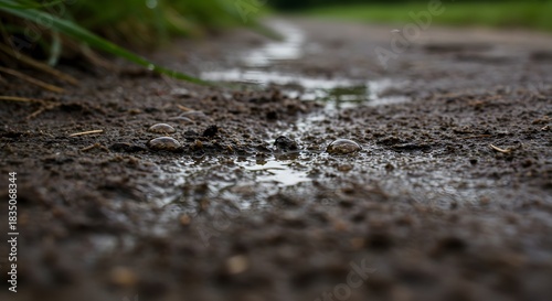 The texture of cool, moist earth from a water source.