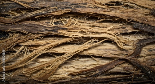 The texture of fibrous, decomposed plant matter.