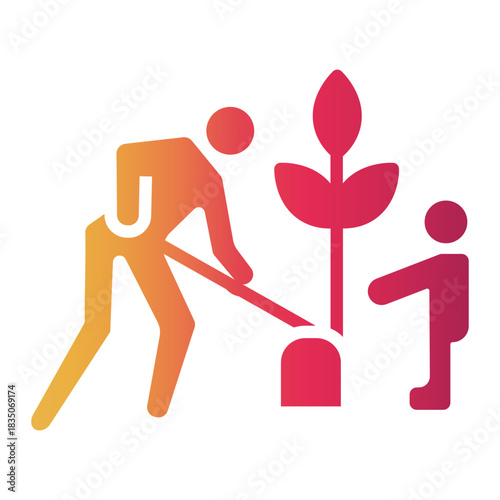 volunteer Gradient icon