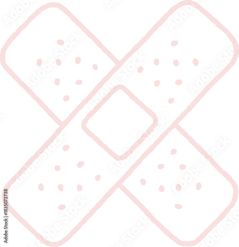 Bandage Cross Doodle Icon