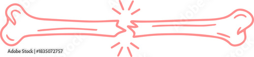 Broken Bone Outline Icon