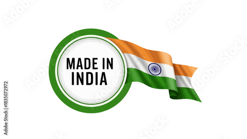 India republic day celebration with national symbols and decorative elements