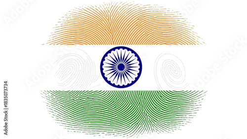 Indian republic day celebration with traditional elements and national colors