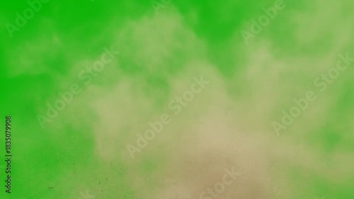 Animated dust and sand effects for dynamic green screen photography projects
