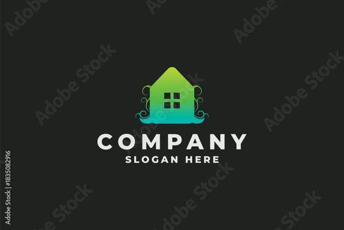 Natural Eco-Friendly Home Logo
