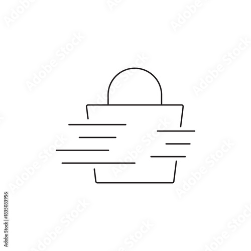 Shopping Cart Item List or Contents Icon