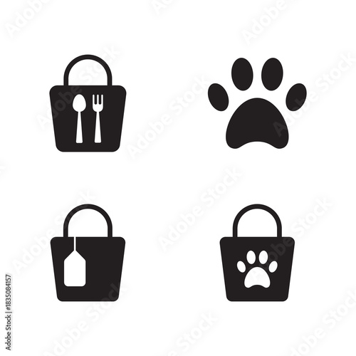 Specialty Retail Food and Pet Supply Bold Solid Set