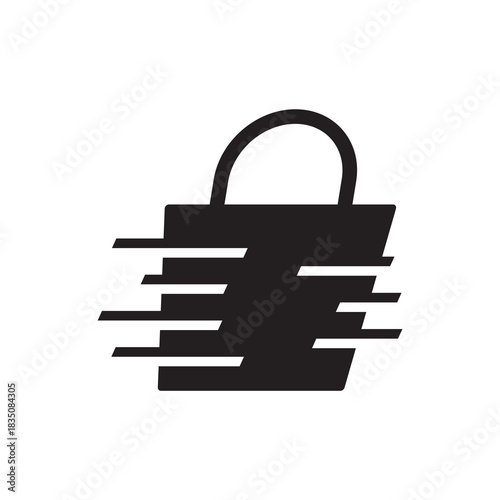 Shopping Cart Item List or Contents Bold Solid Icon