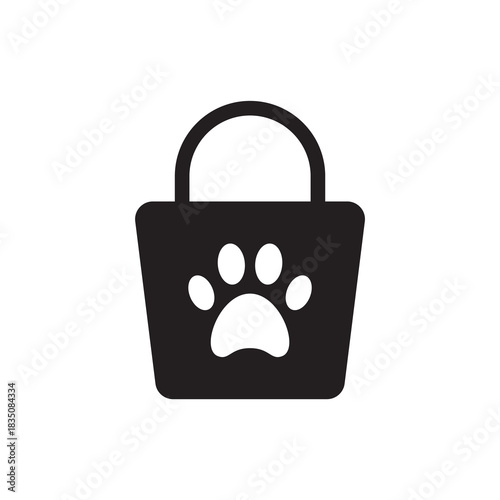 Retail Pet Food and Supplies Bold Solid Icon