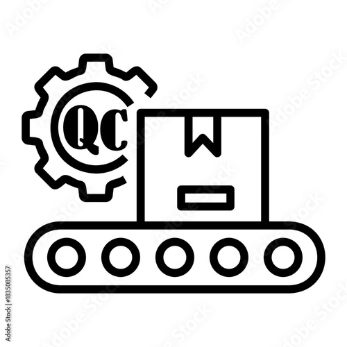 quality control Line Icon