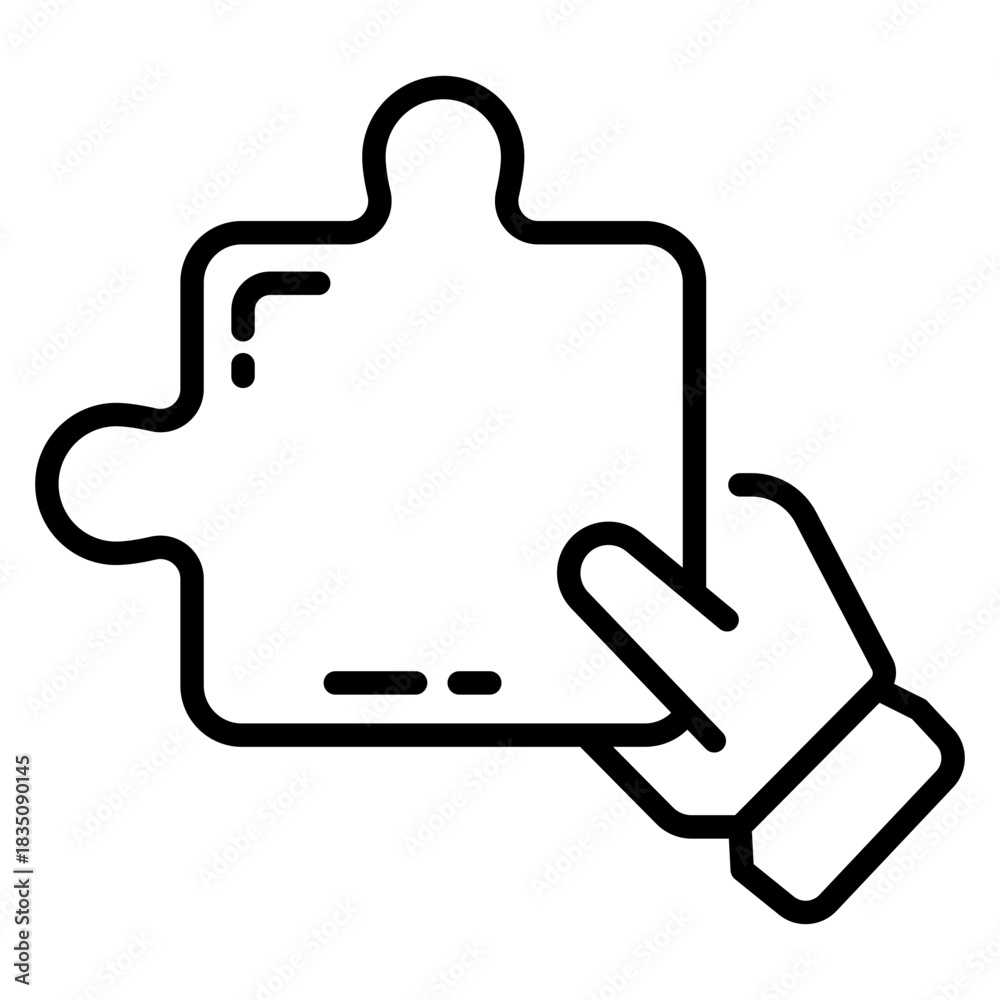 Obraz premium Puzzle icon 