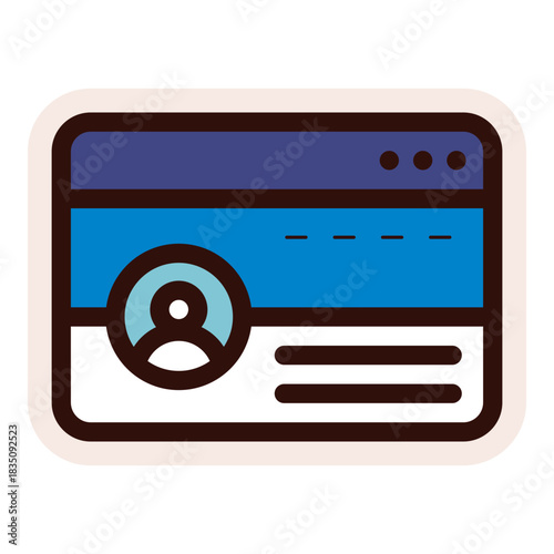 social media website profile icon sticker