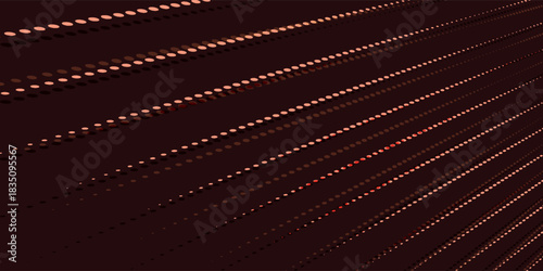 Diagonal Lines of Dot Patterns in Shades of Brown and Red.