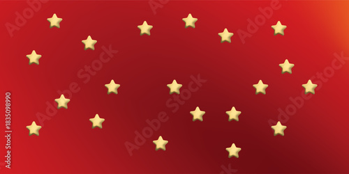 Dark red, yellow vector background with star. Modern geometrical abstract illustration with star. New Year design for business advert.