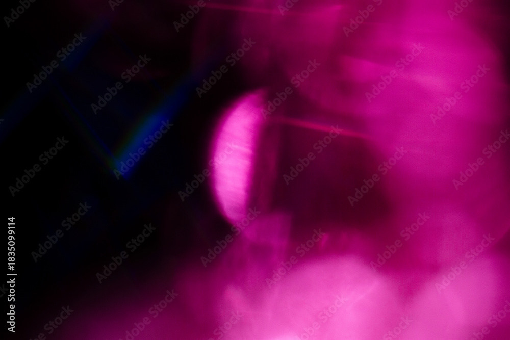 Fototapeta premium Grain noisy abstract neon colors gradient background for design. Blurred defocused. Lo-fi effect