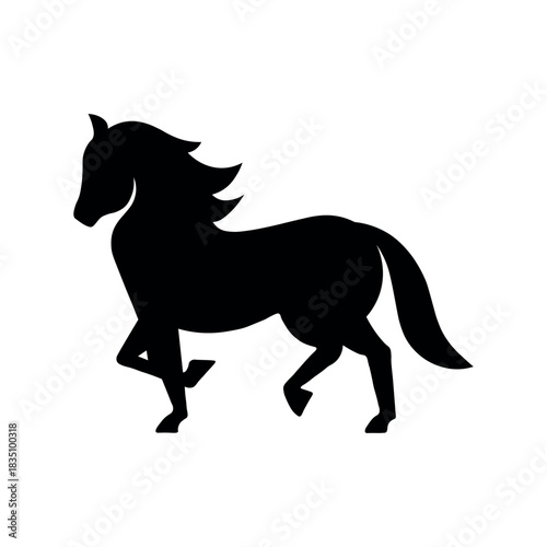 Black Horse Rearing Silhouette Illustration
Galloping Horse Black Silhouette Vector
Black Wild Horse Jumping Silhouette Set
Dynamic Black Horse Silhouette on White