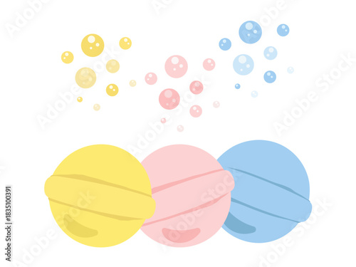 バスボム　イラストセット