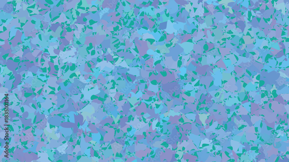 Fototapeta premium Abstract Camouflage Pattern with Irregular Shapes in Shades of Blue Purple and Green for Modern Design Concepts