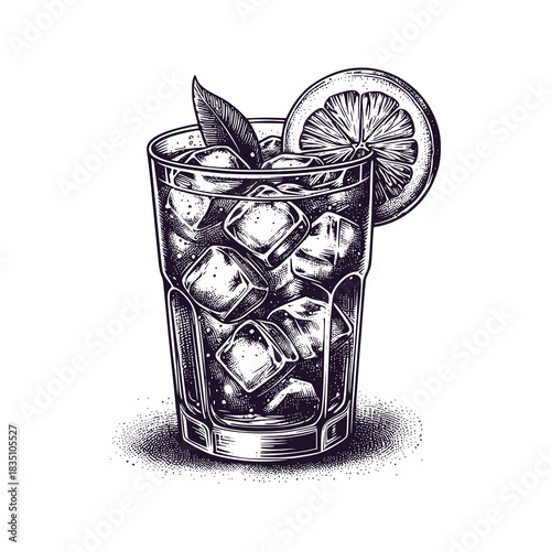 a glass of iced lemon tea