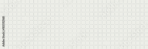 Seamless repeating subtle gray dashed grid pattern creating a clean geometric texture background, ideal for architectural blueprint drafting, engineering technical documentation, precise measurement p