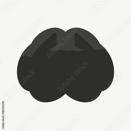 Abstract dark brain image represents human intellect. Abstract dark brain shows mental health concept, creative thinking, and problem-solving abilities.